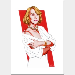 Helen Mirren - An illustration by Paul Cemmick Posters and Art